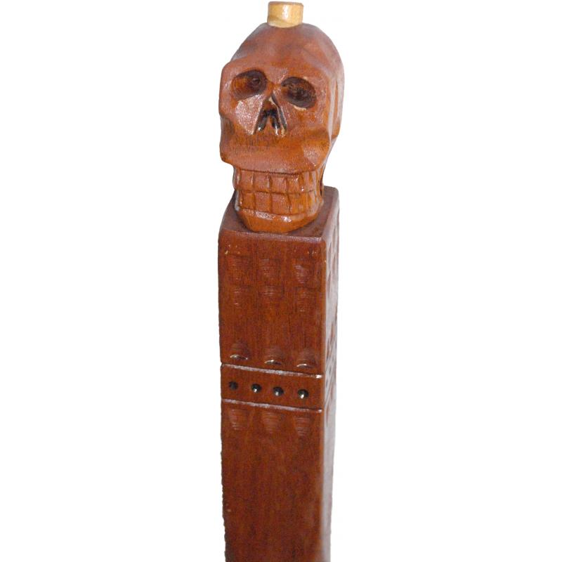 Sant. Baston de Muerto Artesanal Calavera 85 a 90 cm