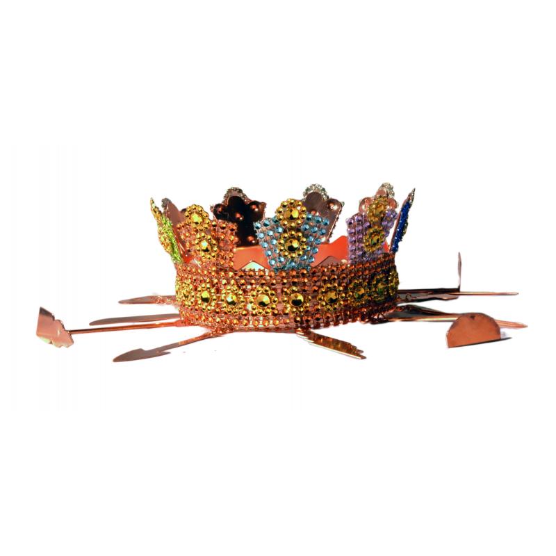 Sant. Corona Oya decorada 7 cm x 14 cm (0216)