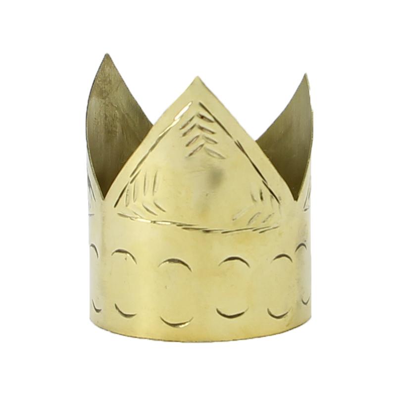 Sant. Corona Dorada 5 x 4 cm Pequeña (Eleggua) numero 2 Artesanal