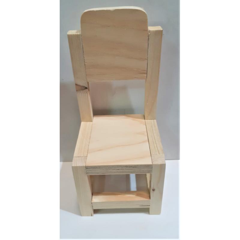 Sant. Silla Madera grande Ibeyis 28 x 13 x  13 cm