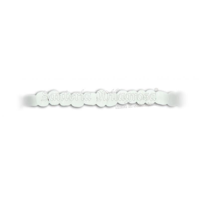 Collar Santeria Obatala (Bco) (1 V) Premium (110 cm)