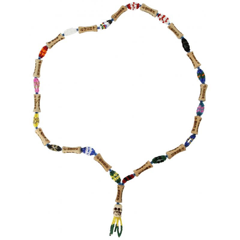 Collar Santeria Ogbe Yono Pequeño Deluxe madera grabada (Ogbe Ogunda, Ogbe Yonu) 33 cm Ø