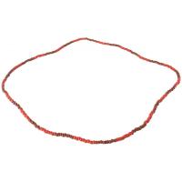 Collar Santeria Oya (9 x 9 Marron -Rojo. ) (1 V) (110 cm)