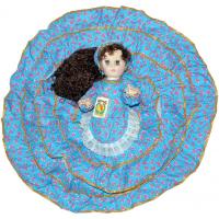 Muñeca Gitana en Azul 35 cm. c/baraja