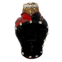 Sopera Ceramica Eleggua 35 x 19 cm (Motivo Coco y Cauries)