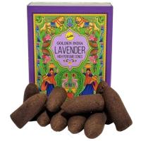 Cono refllujo Golden Indian Lavender-Lavanda (10 conos-37g) ...
