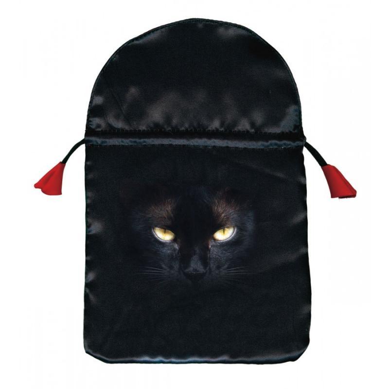 Bolsa Tarot Seda Negra 23 x 16 cm (Motivo Gato Negro) (HAS)