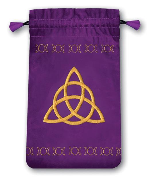 Bolsa Tarot Mini Simbolo Embrujada - Terciopelo 13,5 x 8,5 cm (morada)