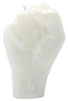 Vela Forma Mano 14 cm (Blanco)
