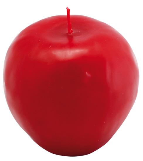 Vela Forma Manzana 8 cm (Rojo)