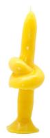 Vela Forma Nudo Ochun 20 cm (Amarillo)