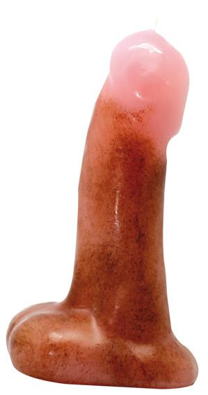 Vela Forma Pene 16 cm (Carne)