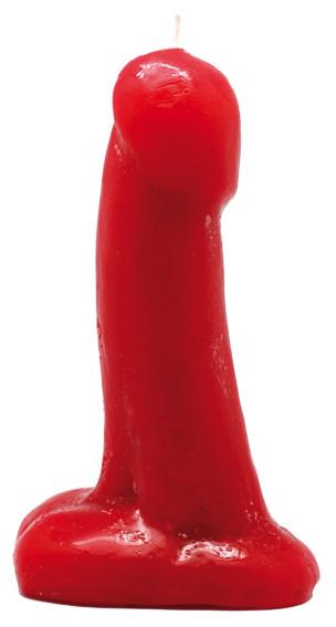 Vela Forma Pene 16 cm (Rojo)