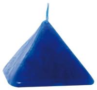 Vela Forma Piramide Pequeña 6 cm (Azul)