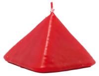 Vela Forma Piramide Pequeña 6 cm (Rojo)