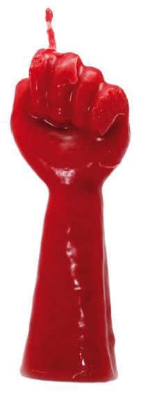 Vela Forma Puño 12 cm (Rojo)