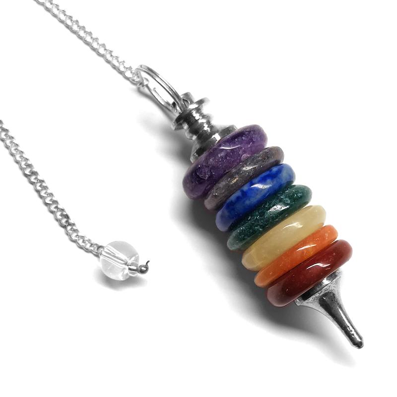 Pendulo Piedra 7 Chakras (Premium)