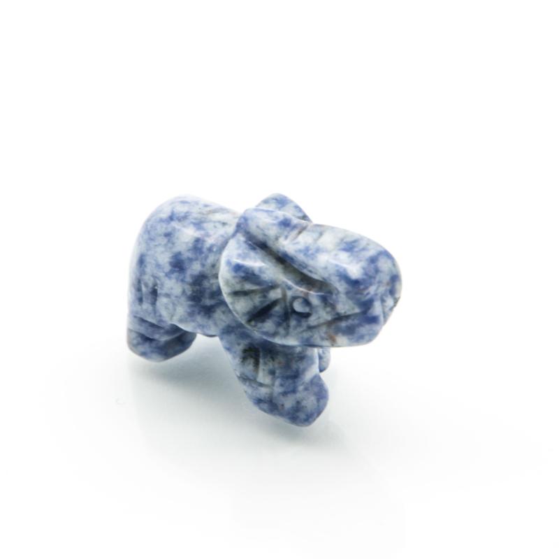 Piedra Forma Elefante Lapislazuli 4 x 2,5 cm