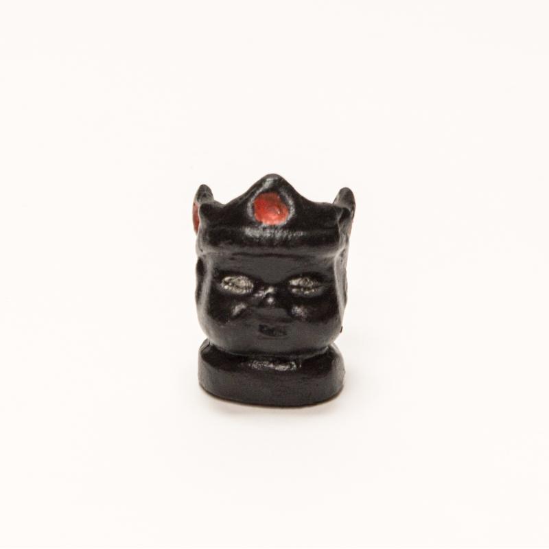 Sant. Eleggua de bolsillo negro Corona (5 x 4 cm Aprox.)