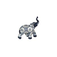 Elefante Resina 13.5 x 12 x 4.5 cm. (Negro) (C4)