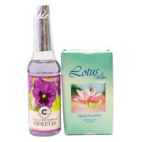 Pack Agua de Violetas (70 ml) + Jabon Flor de Loto y Violeta...