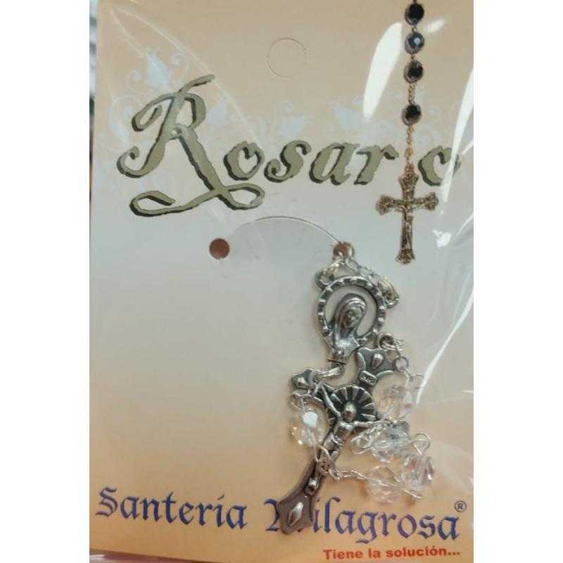 Rosario Cristal Roca 6 mm