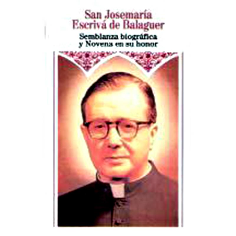 Novena San Josemaría Escrivá de Balaguer (Portada a Color)