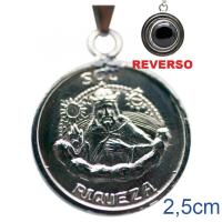 Amuleto Rey Salomon con Obsidiana 2.5 cm (Talisman Riqueza-Sol)