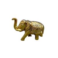 Elefante de la Suerte 7 X 5 cm (Pequeño) (Baño dorado)