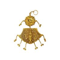 Ganesha 16 x 14 cm (Baño dorado) (Para colgar)