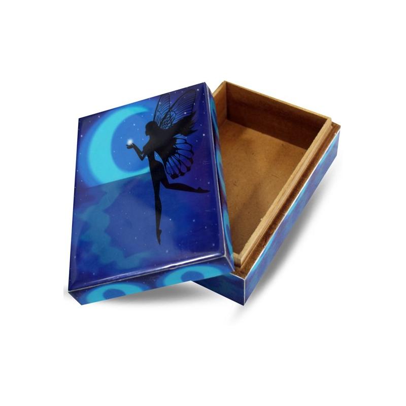 Caja Tarot Madera Hada 16 x 10 x 6 cm