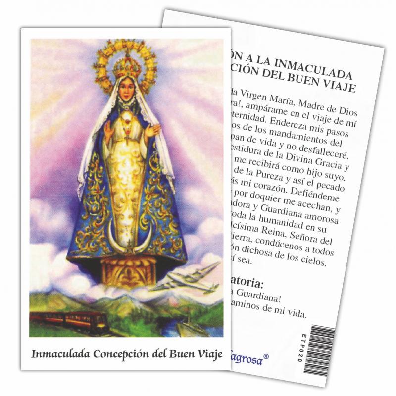 Estampa Inmaculada Concepcion del Buen Viaje 7 x 11 cm (P25)