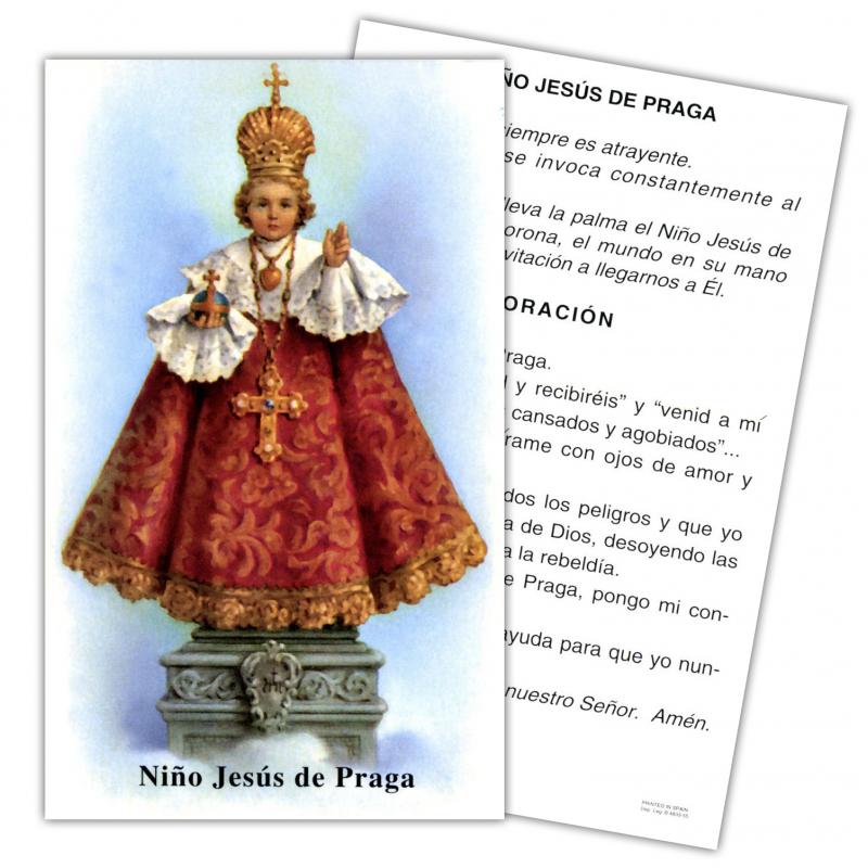 Estampa Niño Jesus de Praga 7 x 11 cm (P25)