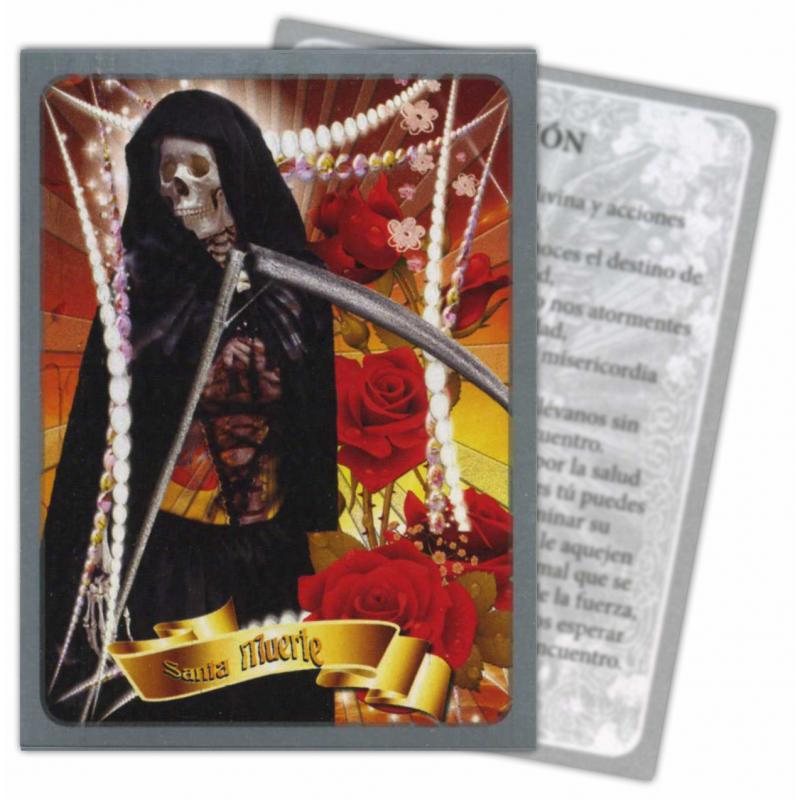 Estampa Santa Muerte Negra 07 x 9,5 cm (P12)