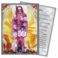 Estampa Santa Muerte Rosa 7 x 9,5 cm (P12)