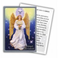 Estampa Arcangel San Gabriel Celestial 7 x 9,5 cm (P12)