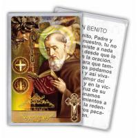 Estampa San Benito Cristo 9 x 13,5 cm (P12)