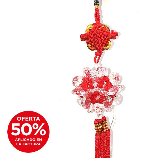 Flor Feng Shui Roja 6 cm (Para Colgar)