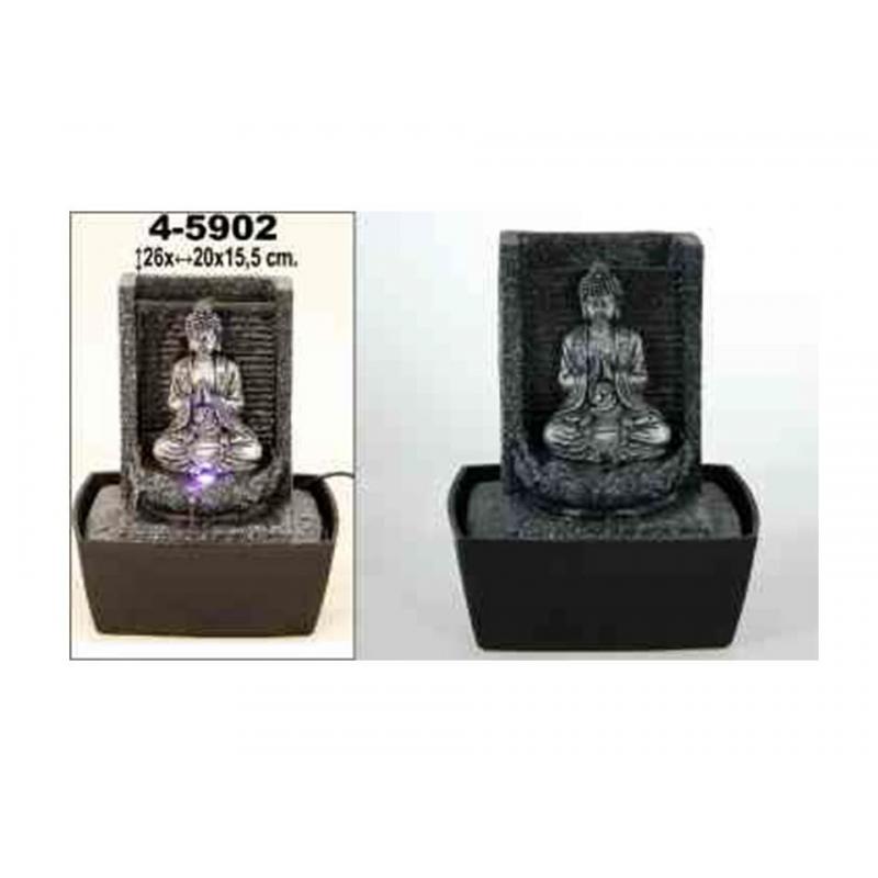 Fuente Resina Buda c/ led 26 x 20 cm (Incluye Motor)