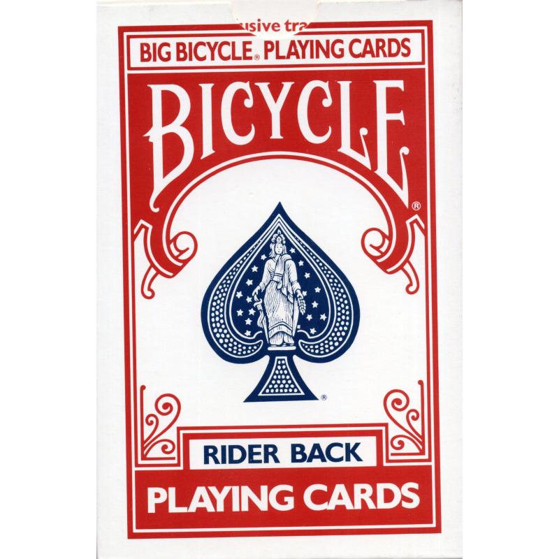 Cartas Bicycle Rojo Gigante 8082 (Naipes Americanos ) (53 Cartas) (Fou)