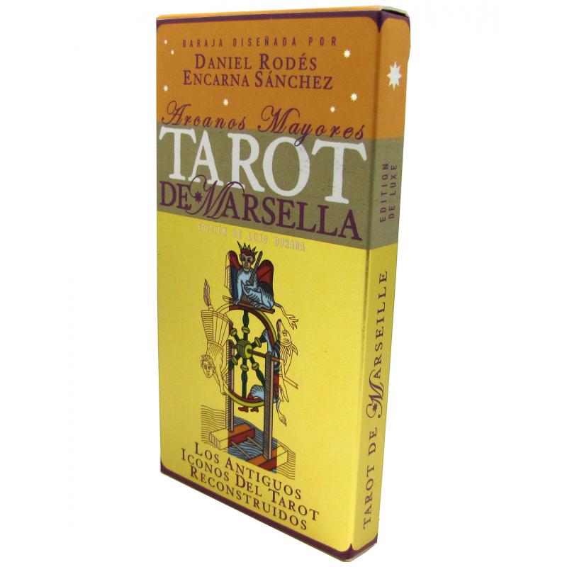 Tarot Marsella 22 Arcanos (edicion lujo dorada) (Daniel Rodes - Encarna Sanchez) (FR) (Instrucciones en FR y SP) (le mat)