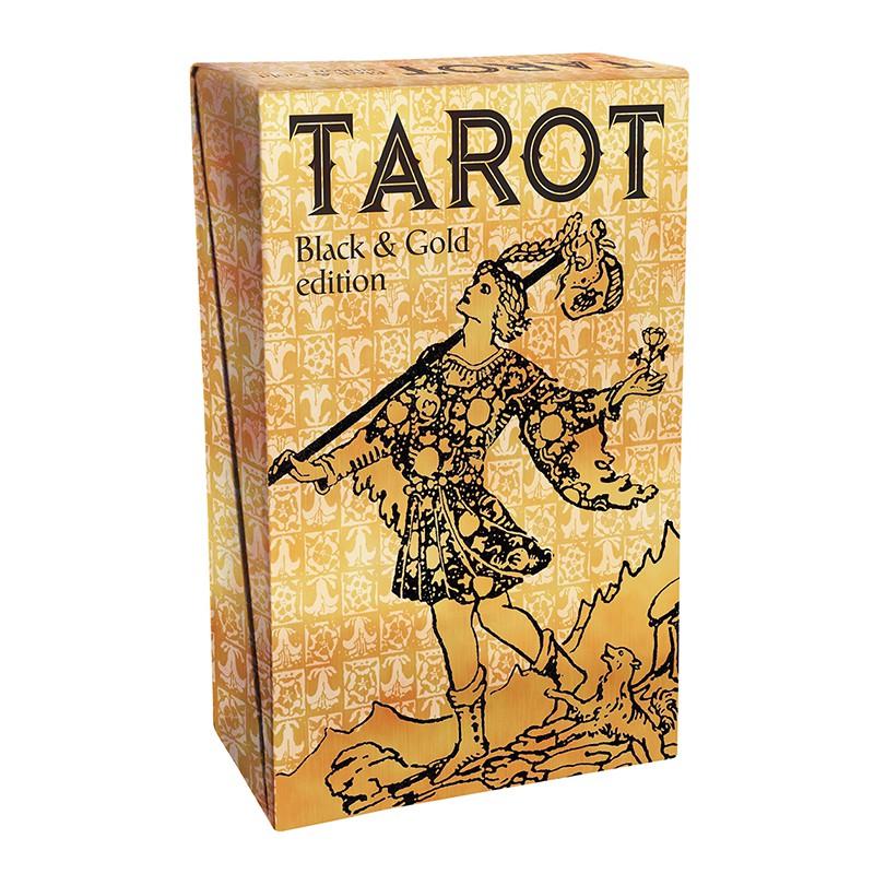 Tarot Gold & Black Edition Arthur Edward Waite (Pamela Colman Smitht) (Multi-Idioma)( Impresion en Papel de Oro) (SCA)