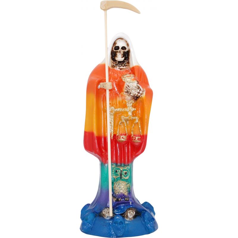 Imagen Santa Muerte 25 cm. (7 Colores) (Con Amuleto Base) - Resina(Has)