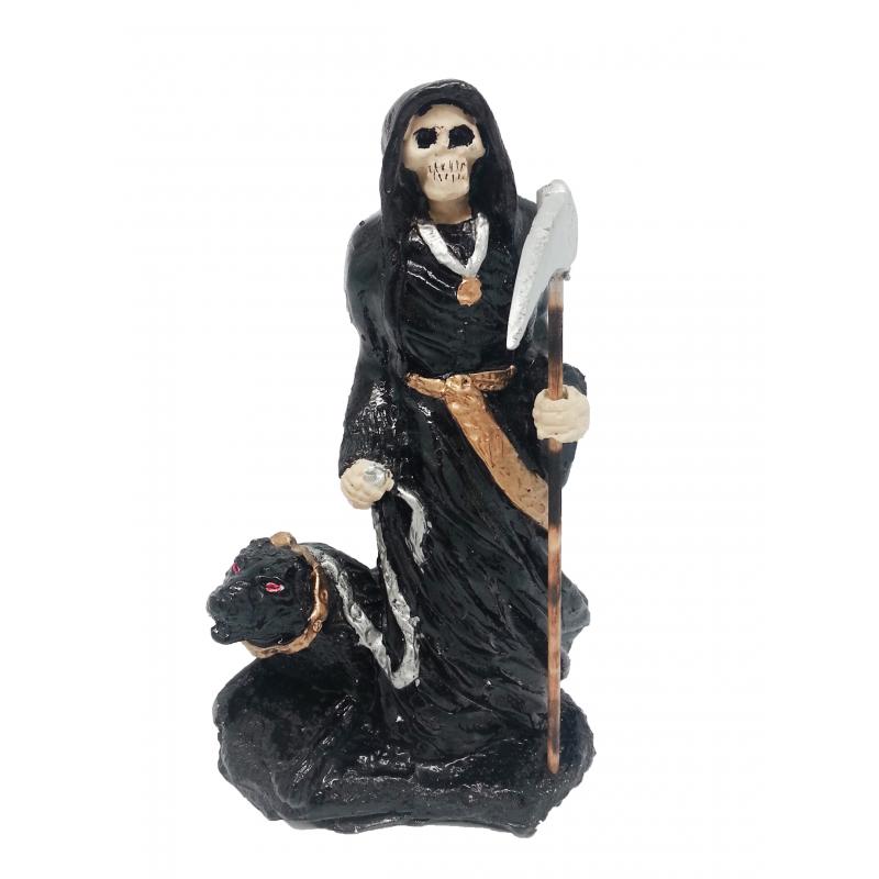 Imagen Umbanda San La Muerte con Lobo 18 cm