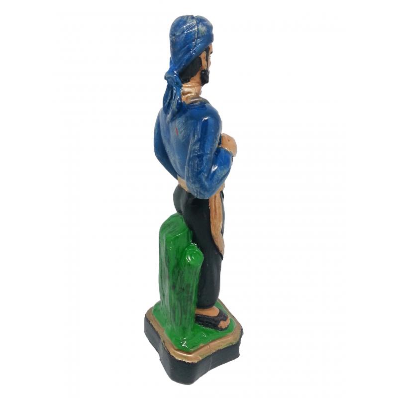 Imagen Umbanda Gitano Ramiro (camisa Azul) 22 cm
