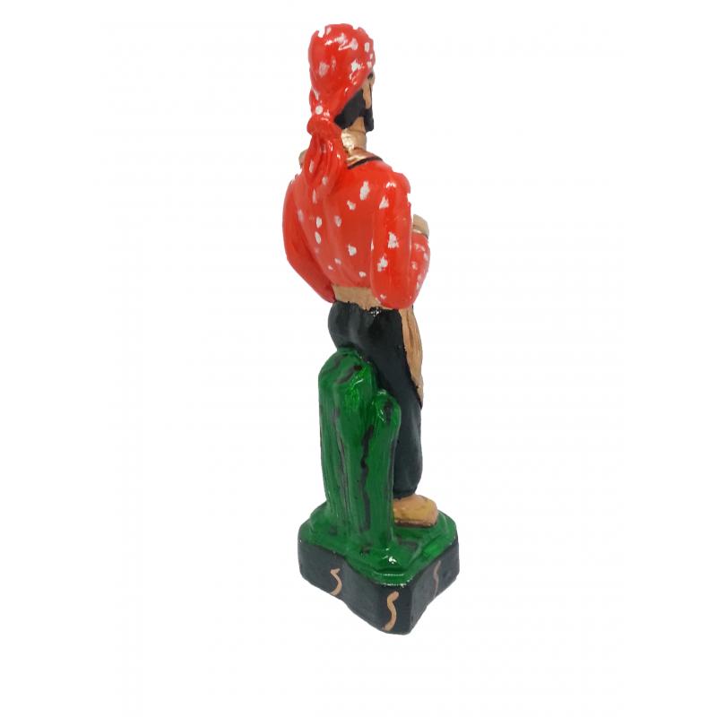 Imagen Umbanda Gitano Ramiro (camisa Naranja) 22 cm