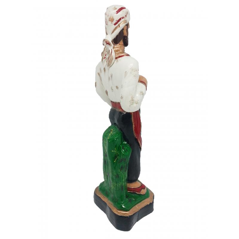 Imagen Umbanda Gitano Ramiro (camisa Blanco) 22 cm