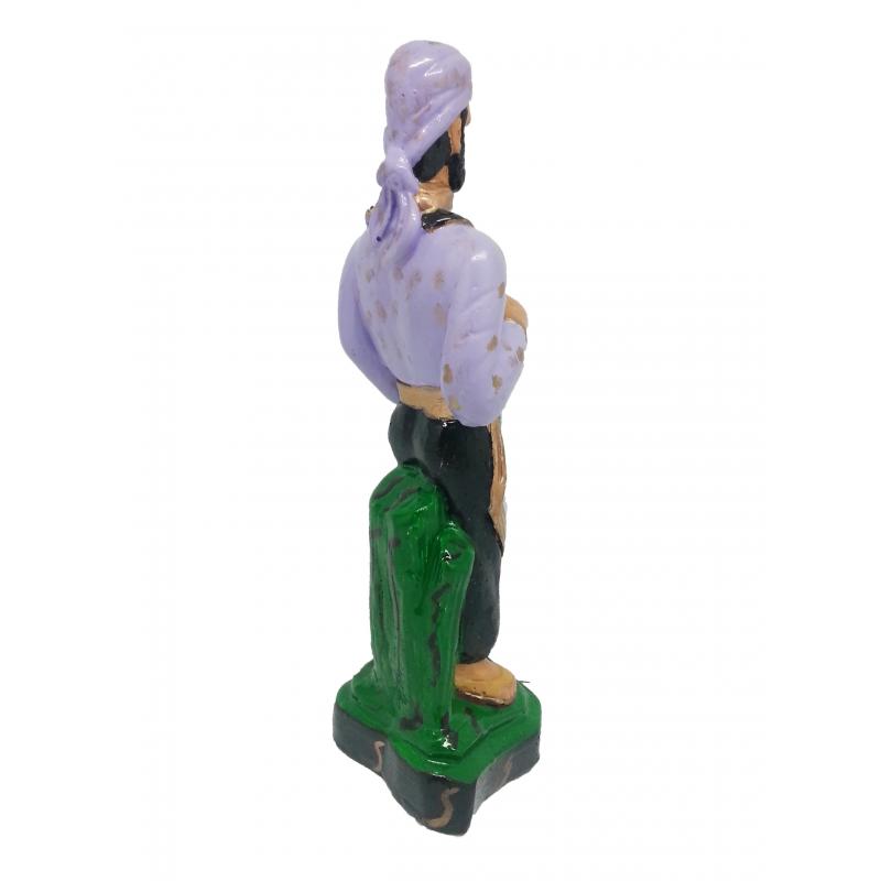 Imagen Umbanda Gitano Ramiro (camisa Morado) 22 cm