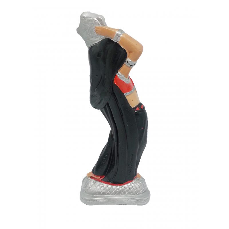 Imagen Umbanda Gitana Pandereta (Rojo Negro) 25 cm