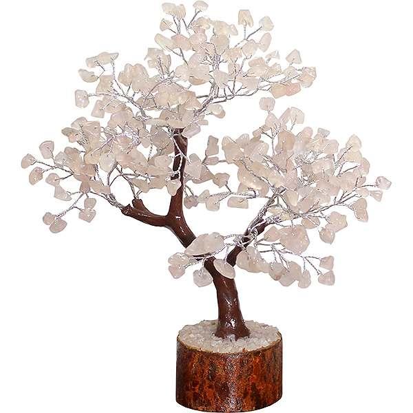 Arbol Cuarzo Rosa (60 Piedras aprox) 12 cm